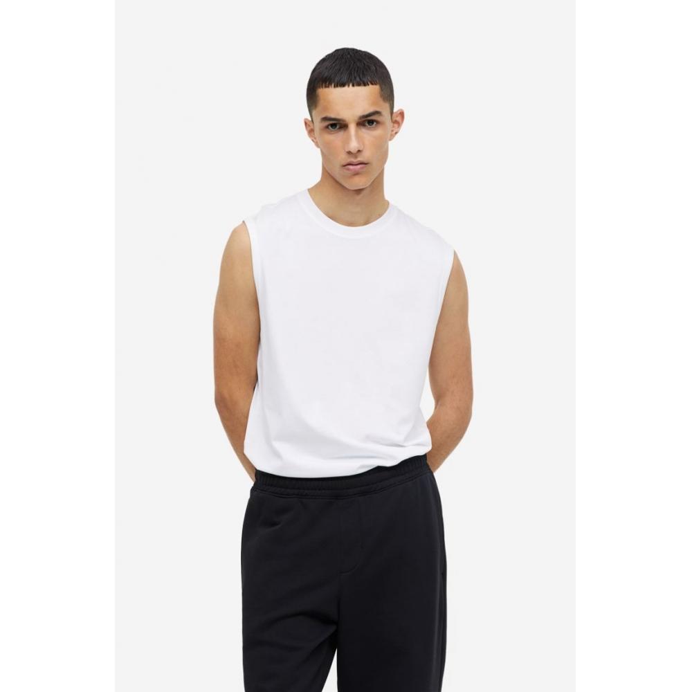 

HM COOLMAX Классический топ без рукавов, белый