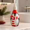Empty Lotion Bottle 350ML Christmas Soap Dispenser, Santa Claus Tree Penguin Shape Refillable Dispenser Bottle, Plastic Pump for Hand Soap, Decorative