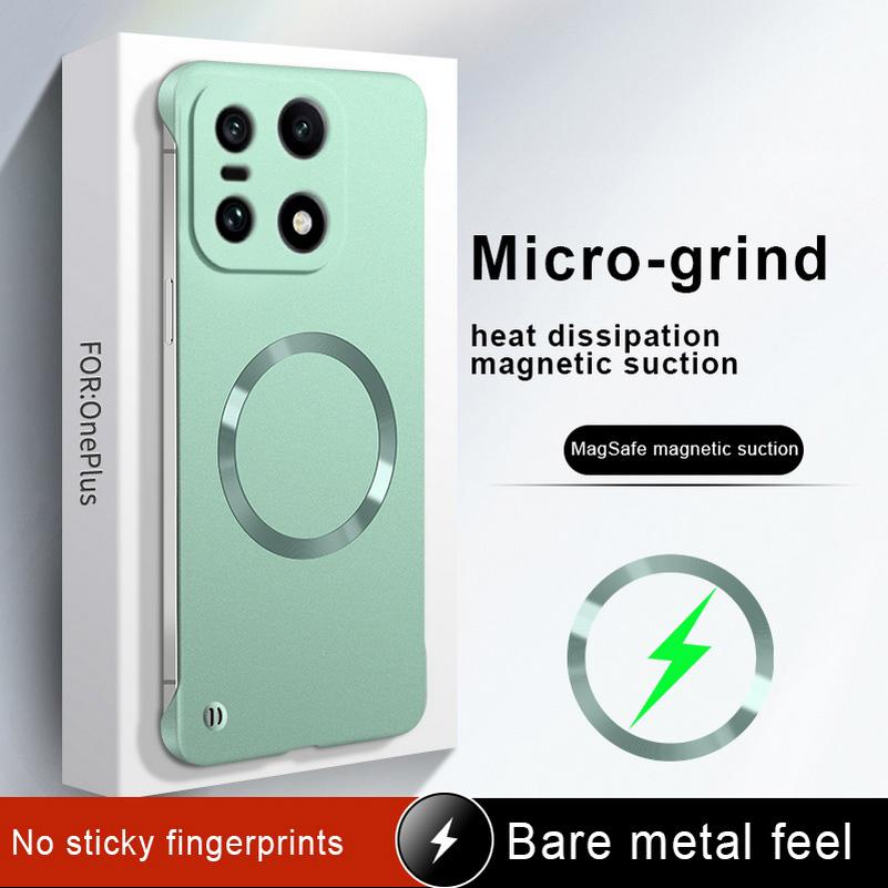 Slim Bezels Magsafe Magnetic Case for OnePlus 15 13s 13T 13R 13 12 12R 11R One Plus Ace 5 3V 3 Ultra Thin Camera Protect Cover