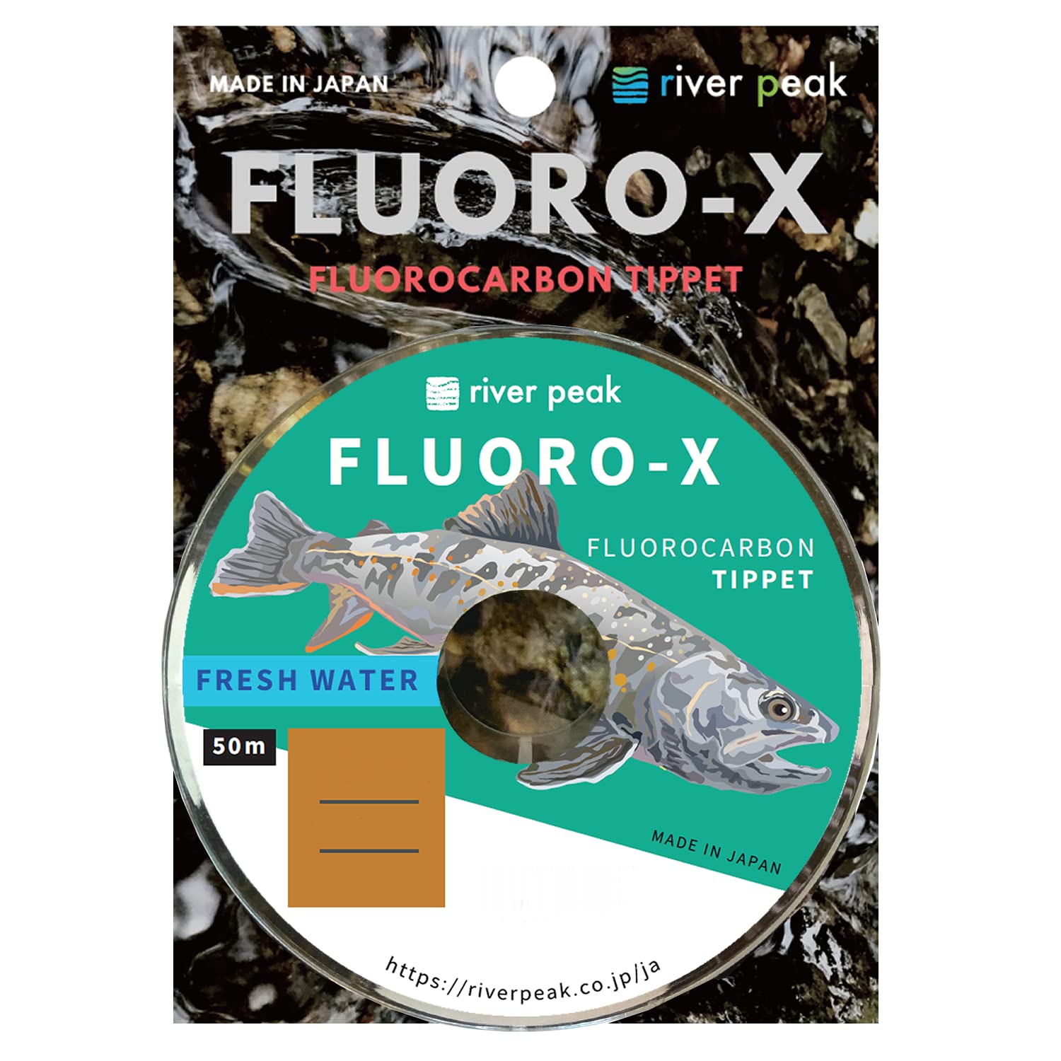 

River Peak FLUORO-X Fluorocarbon Tippet 50m (4x)