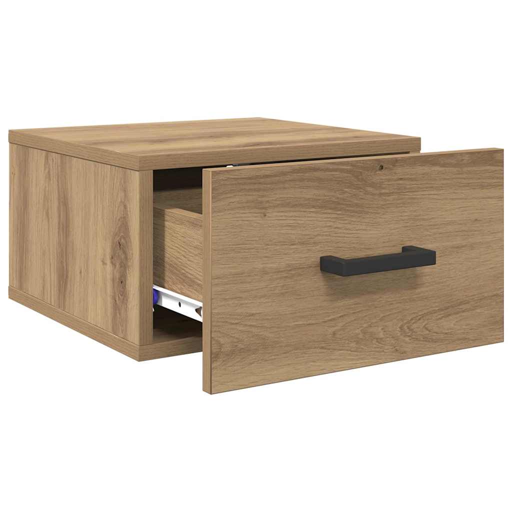 Artisan Oak Nightstand 35 x 35 x 20 cm Particleboard