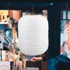 Foldable Paper Lantern Cover 20x24cm Easy Install Hanging Lamp Shade for DIY Painting Party Wedding Decoration Romantic Warm