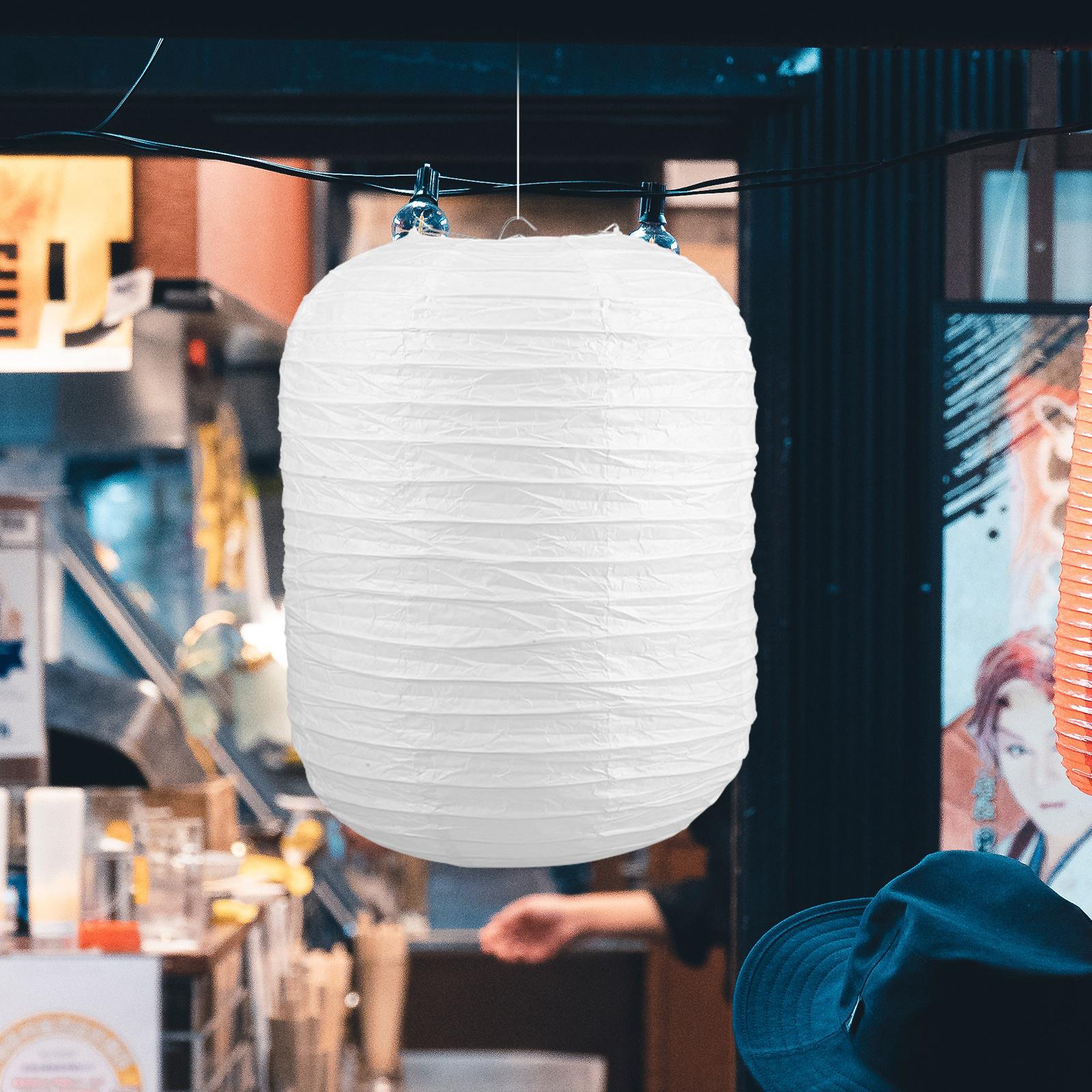 

Foldable Paper Lantern Cover 20x24cm Easy Install Hanging Lamp Shade for DIY Painting Party Wedding Decoration Romantic Warm 24X20X20CM