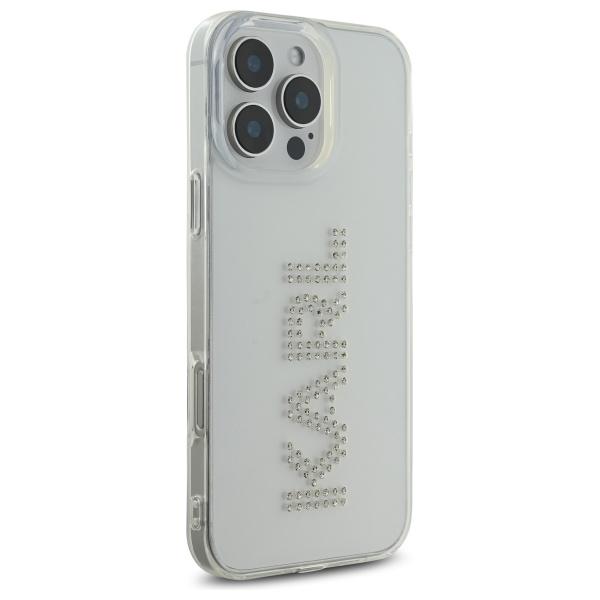 Karl Lagerfeld Klhcp16Xhklstdct Iphone   16 Pro Max 6.9 Przezroczysty/Transparent Hardcase Iml Rhinestones Logo