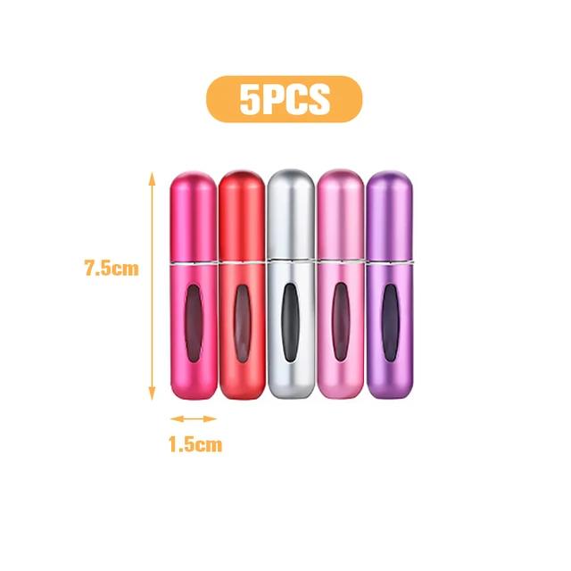 10ml 5ml Mini Portable Perfume Spray Aluminium Travel Self-Pumping Dispenser Bottle Bottom Direct Fill Jar Cosmetic Empty Tool