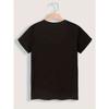 Vintage Book Print Round Neck Fashion Casual T-Shirt Women's Short Sleeve Top