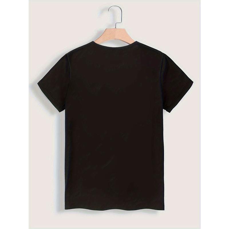 Vintage Book Print Round Neck Fashion Casual T-Shirt Women's Short Sleeve Top