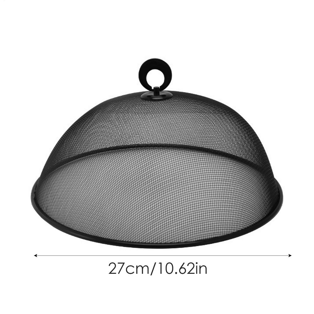

Кухонная сетка для еды, защита от мух, зонт-палатка, укрытие, уличная металлическая сетка, экраны для еды, укрытие, воздухопроницаемый зонт для еды чёрный