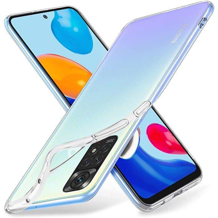 Coque et tour de cou pour Xiaomi REDMI NOTE 11 PRO - TPU Souple Transparent Cordon Noir réglable Phonillico®