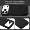 Premium Leather Magnetic Attraction Case For iPhone 15 16 17 Pro Max Air High-end Suede Metal Buttons Camera Protection Cover