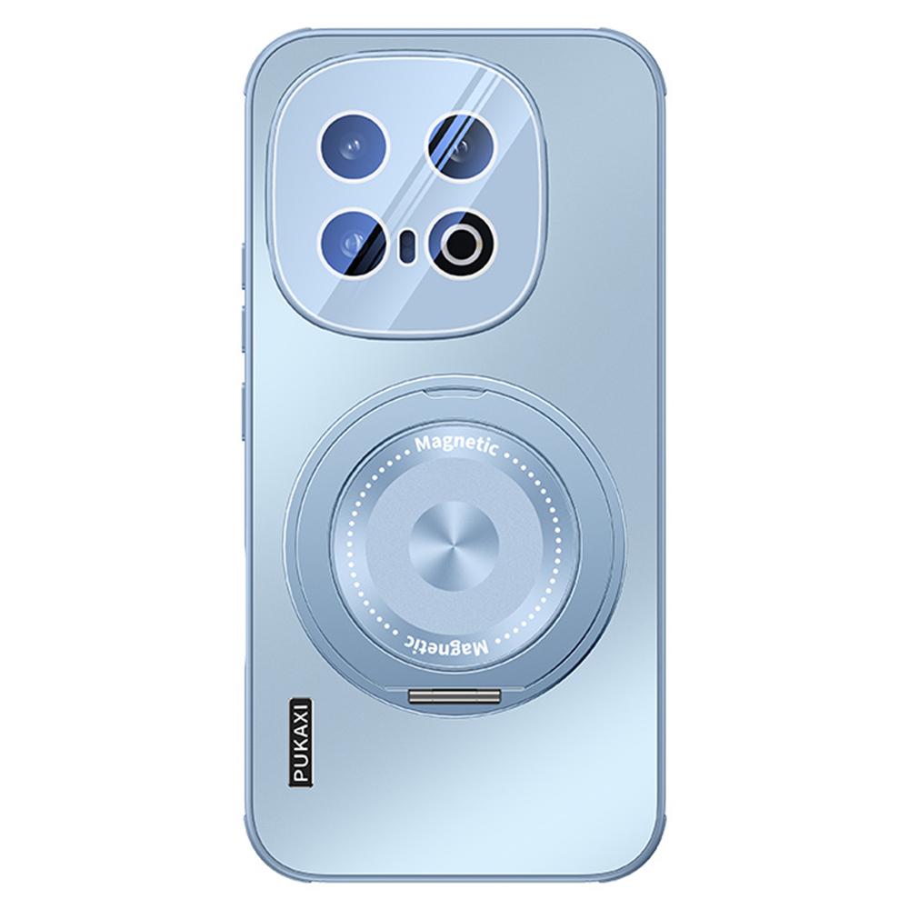 

For vivo iQOO 13 5G Case Compatible with MagSafe Kickstand TPU PC Heat Dissipation Phone Cover Blue