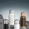 TOMIC Elegant Business Retro Hammered Titanium Thermos