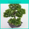 Artificial Pine Bonsai Tree With Pot For Office Decor And Indoor Greenery