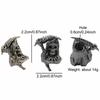 Grim Reaper Skull Brass Knife Beads EDC DIY Paracord Woven Bracelets Lanyard Pendants Accessories Outdoor Tool Hangings Charms