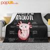 Anatomy Of An Axolotl Salamander Funny Cute Walking Fish Lizard Ultra-Soft Blanket Quilt Winter Sofa Cover Bed Covers
