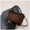 Nová dámská retro podzimní a zimní čtvercová taška z PU, neformální kabelka s horním uchem, každodenní taška s velkou kapacitou, multifunkční crossbody taška