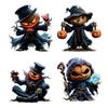 Car Mirror Hanging Accessories Spooky Pumpkin Man 2D Acrylic Rear View Mirror Pendant Flat Auto Interior Halloween Decoration for Car Backpack