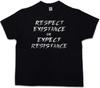 RESPECT EXISTANCE OR EXPECT RESISTANCE Kids Boys Kids Boys T-Shirt Rights Revolution