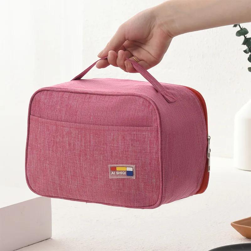 Aluminum Foil Lunch Bag Thermal Waterproof Oxford Cloth Cooler Insulated Bag Bento Bags Portable Large Capacity Rice Bag Handbag