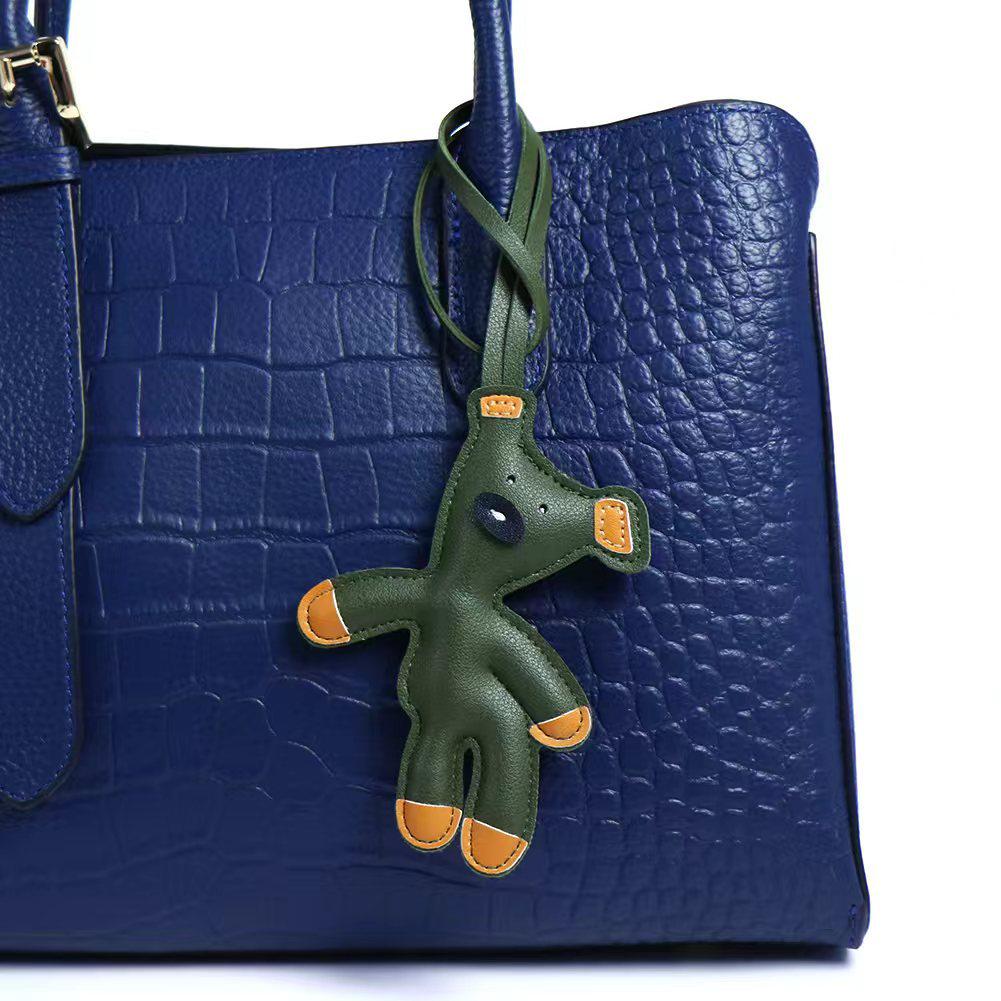 Adorable Teddy Bear Bag Charm: Cute Cartoon Pendant Ornament for Backpacks