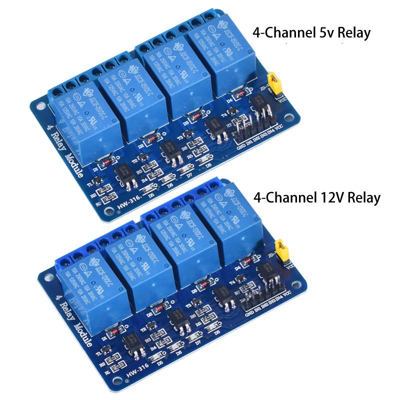 DC 5V 12V 24V 1 2 4 6 8 kanálový reléový modul štít s optočlenem / spouštěčem vysoké a nízké úrovně pro Arduino Raspberry