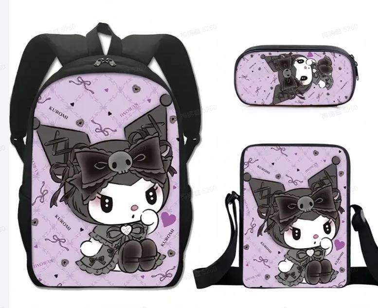3D Animation Three-Piece Yugui Dog Cartoon Primary And Secondary School Students Schoolbag Children'S Backpack