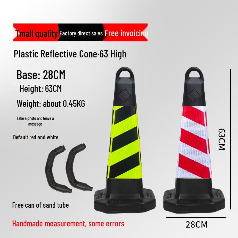 Reflective Traffic Cone Barrier - 70cm/90cm Construction Road Cylinder