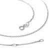 [ChicSilver] Sterling Silver 925 Necklace Chain Only, Women's Figaro Chain, Hypoallergenic, Thin, 55cm Length, 1.1mm Thickness