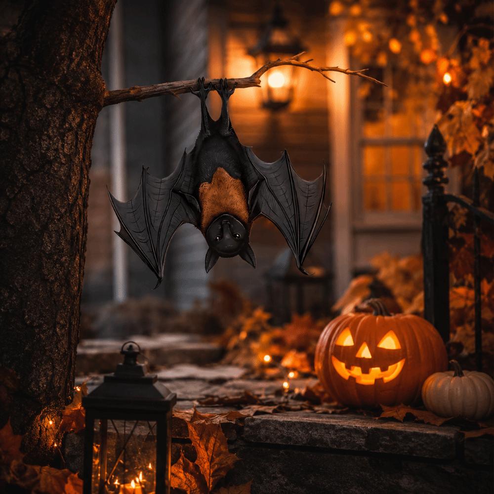 Gothic Style Bat Decorative Plate Iron Garden Decoration Home Decoration  Party Supplies