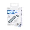 USB 3.2 Gen2 2-Port Hub with Card Readers, Logilink, UA0394