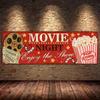 Vintage Cinema Sign Posters and Prints Cinema Wall Art Picture Retro Canvas Painting Home Movie Theatre for Living Room No Frame