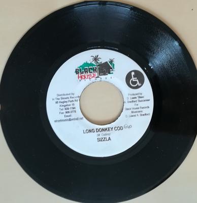 7inch Record SIZZLA / LEAF OF LIFE - Long Donkey Cod / Gully NONE Black House Rec 2004 Jamaica Reggae, Ska & Dub Used