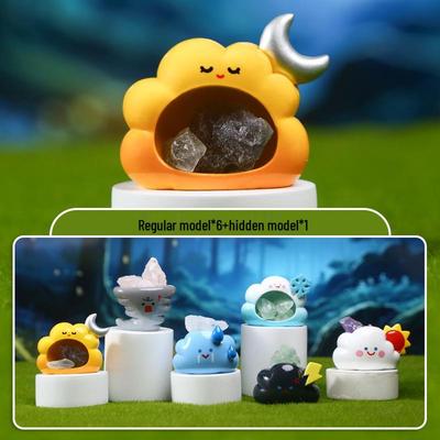 Wetterkristall Pai Blind Box: Mehrere Stile Niedliches Cartoon-Harz-Schreibtischornament