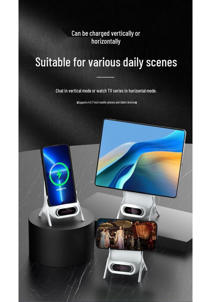 F180 Source-Side Horizontal & Vertical Auto-Sensing Wireless Phone Charging Stand
