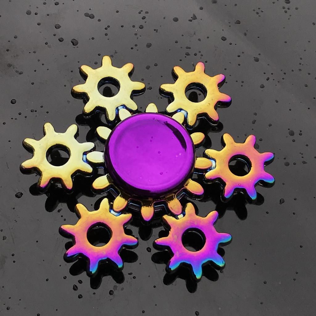 Nuovo Metal Rainbow Fidget Spinner Colore Degradé R188 Cuscinetto Silenzioso Edc Hand Spinner Giroscopio Punta Dita Giocattoli Anti-Ansia Bambini Adulti