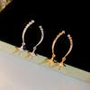 18K Gold-Plated Silver Geometric Starburst Zircon Earrings - Elegant, High-End Fashion for Women