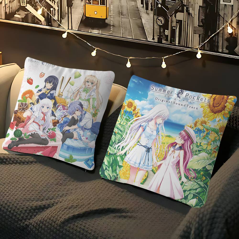 Anime S-Summer Pockets Personalized Picture Text Home Decorative Pillows Household Gifts 45x45cm