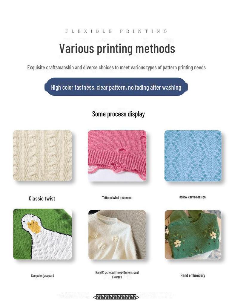 2024 Frühjahr/Sommer Europäischer und amerikanischer Hohlstrickpullover mit Rundhals