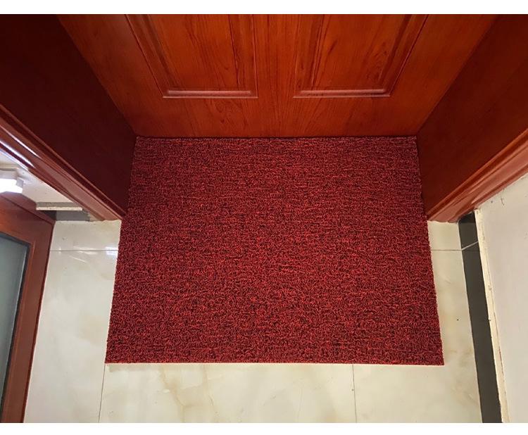 Two-Tone Dirt-Resistant Entrance Mat: Silk Ring Doormat, Gold-Digging, Cuttable for Household & Commercial Use
