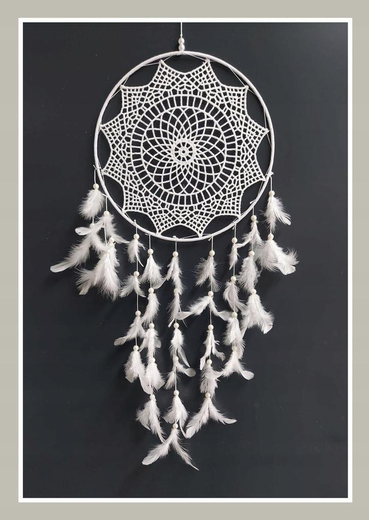 White Metal Hoop DIY Dreamcatcher Macrame Ø40Cm (Discontinued)