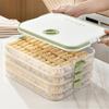Organizadores de Empanadillas Transparentes Apilables con Temporizador de Fecha Accesorio Portátil para Uso en Congelador y Solución de Almacenamiento en Cocina