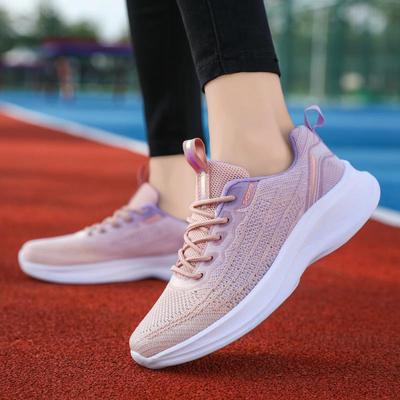 Autumn Middle School Students Lightweight Breathable Fly-woven Casual Shoes Running Shoes Women's Travel Shoes Sports Women