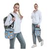 Blue Background Cute Cartoon Corgi Insulated Lunch Bag for Women Children Leakproof Food Boxes Thermal Lunch Box Tote