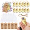 Pack Of 12 Stylish Feeder Bottle Openers for Baby Shower Souvenirs Party Supplies with Organza Bag and Thank You Label