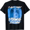 Ik Heb Die Hond in Me Xray Pitbull Ironische Meme Virale Quote T-shirt