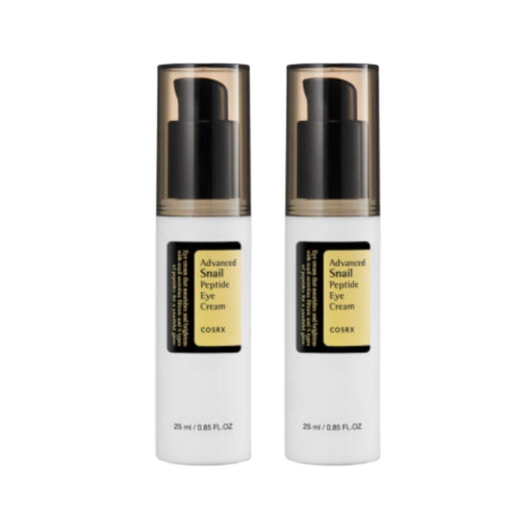 

[1+1] COSRX Advanced Snail Peptide Eye Cream 25ml × 2 – Brightening & Firming Eye Treatment Duo