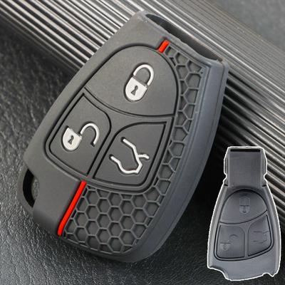 Coque de protection en silicone pour clé télécommande 3 boutons, pour Benz CBE CLS CLK ML CL SLK S430 S500 S SL 2008-2010-2004