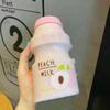 Portable Children Drinking Bottle with Strap PC Plastic Outdoor Water Cup Cute Fruit Pattern