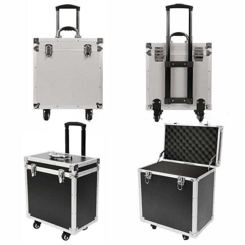 Aluminum Trolley Toolbox Shockproof Hardware Equipment Suitcase Instrument Protection Lockable Luggage Compartment