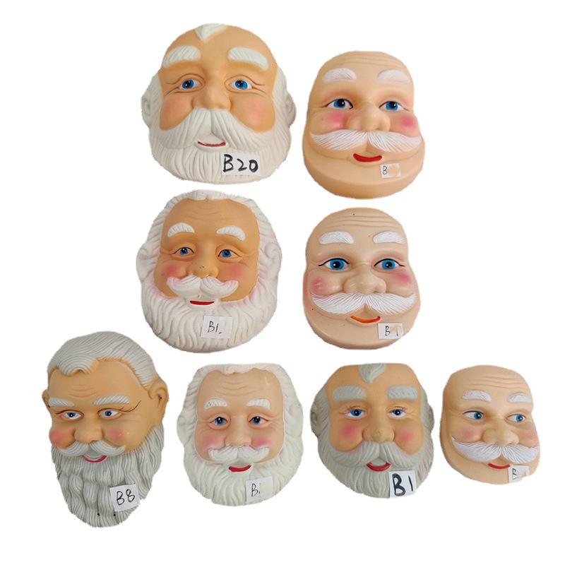 Santa Claus Masks: Cross-Border Christmas Decorations, Plastic Face, Multiple Specifications
